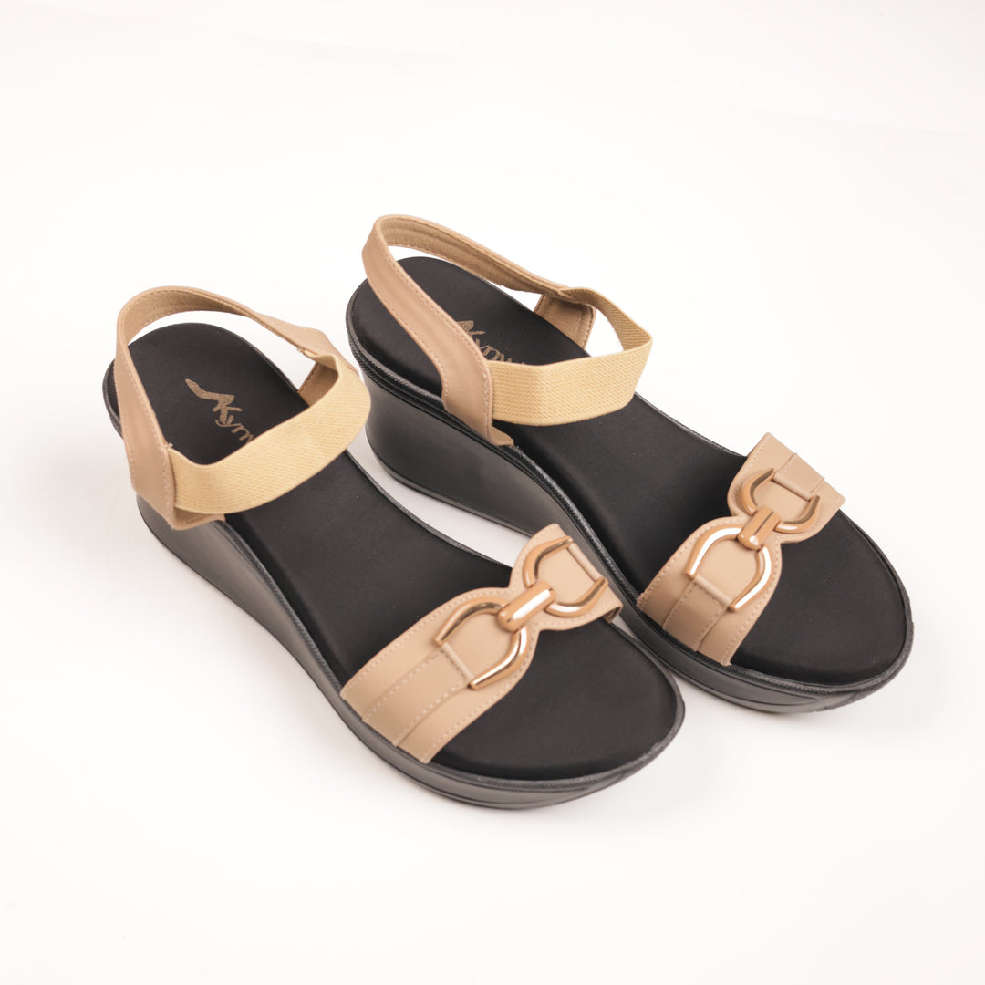 Hazel Buckle Platform Wedges