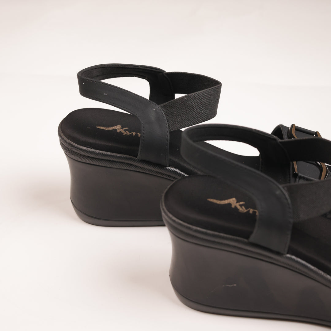 Hazel Buckle Platform Wedges