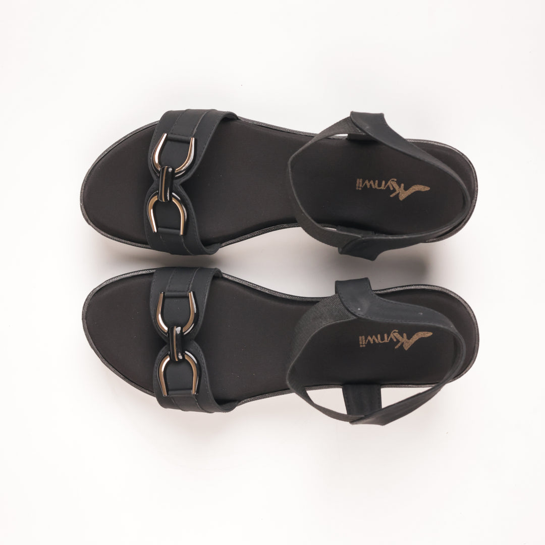 Hazel Buckle Platform Wedges